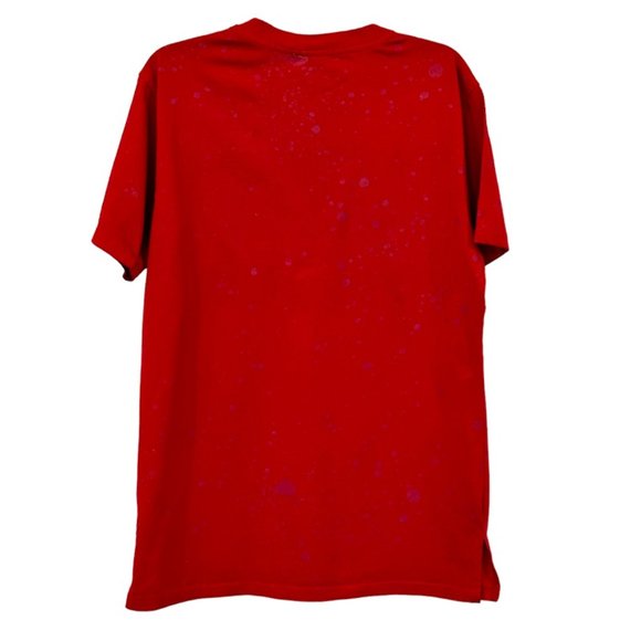 Bare Fox King PLATINUM LIFE Shirt Size Large Red Gold Black Reversible Sequins - Picture 5 of 7